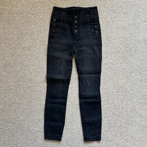 J BBRAND Women's Black High-Waisted Skinny Jeans